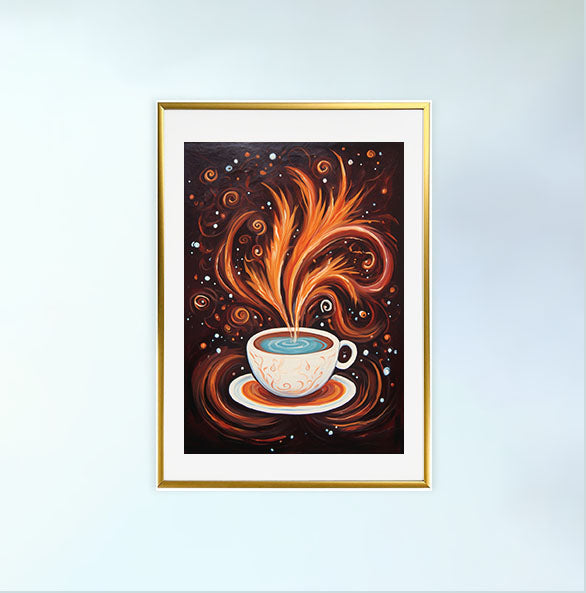 チョコレートのアートポスター金フレームあり