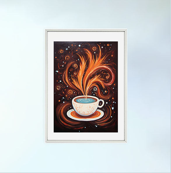 チョコレートのアートポスター銀フレームあり