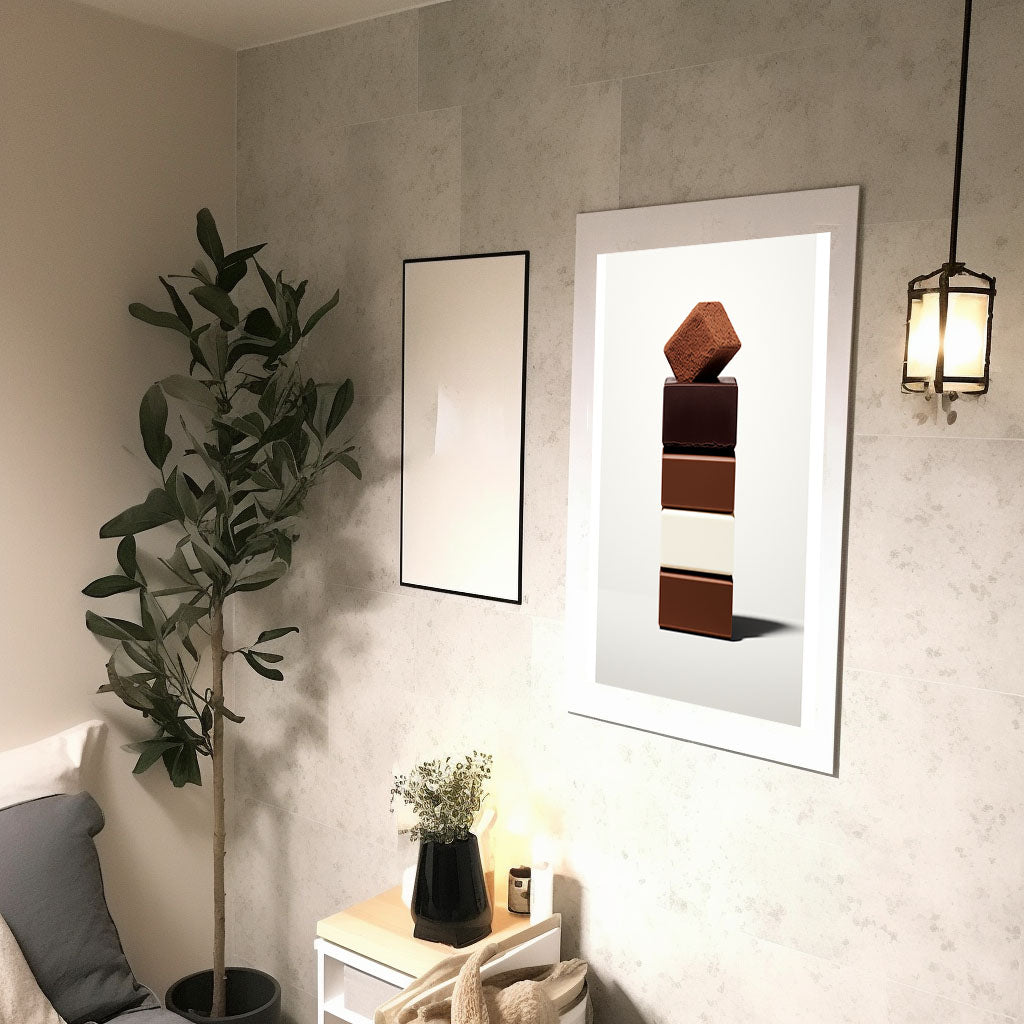 チョコレートのアートポスター廊下配置イメージ