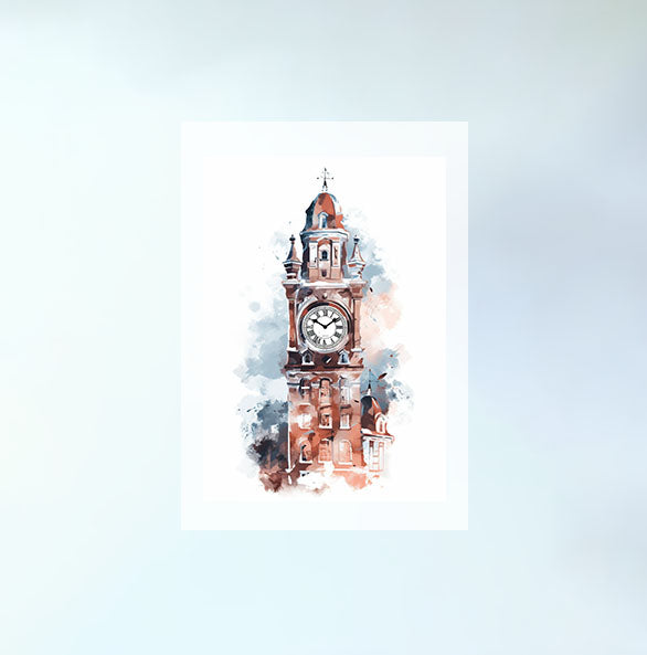 時計のアートポスター原画のみ設置イメージ