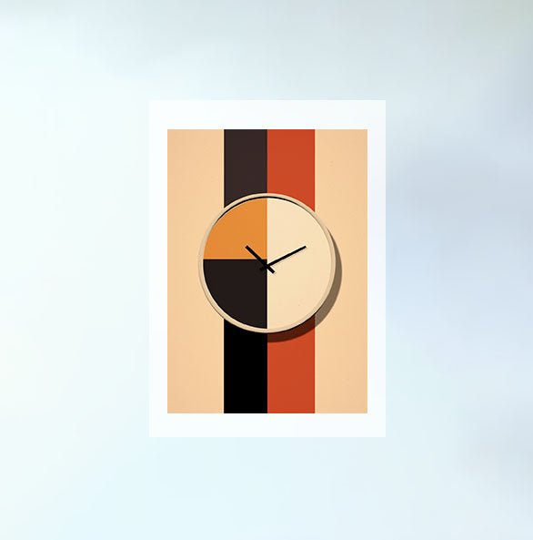 時計のアートポスター原画のみ設置イメージ