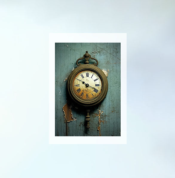 時計のアートポスター原画のみ設置イメージ