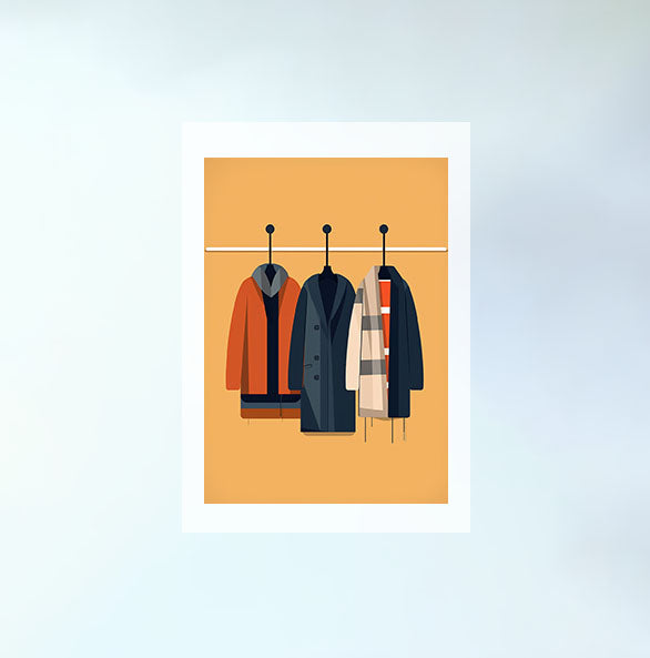 着物のアートポスター原画のみ設置イメージ