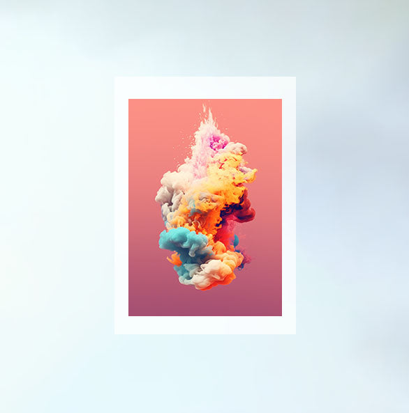 雲のアートポスター原画のみ設置イメージ