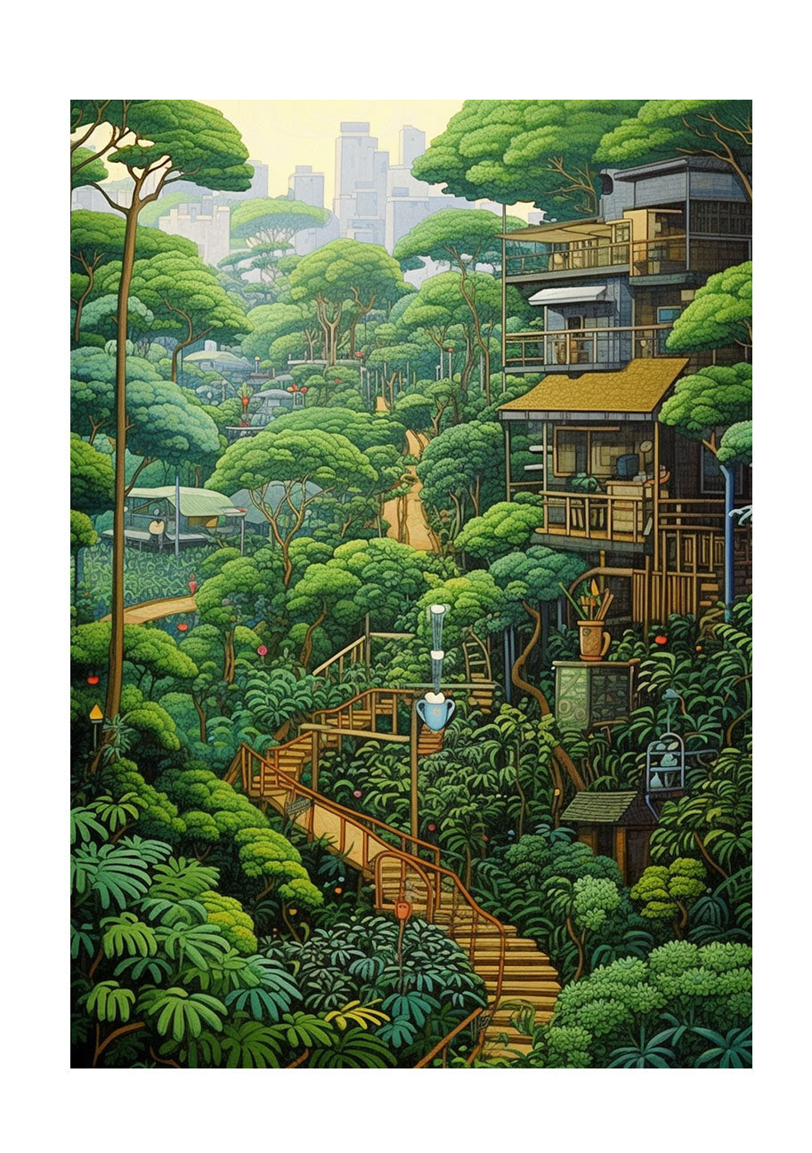コーヒーベルトのアートポスター原画のみ