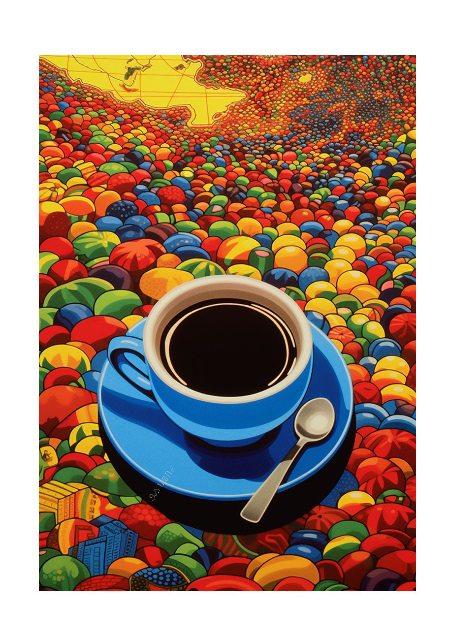 コーヒーベルトのアートポスター原画のみ