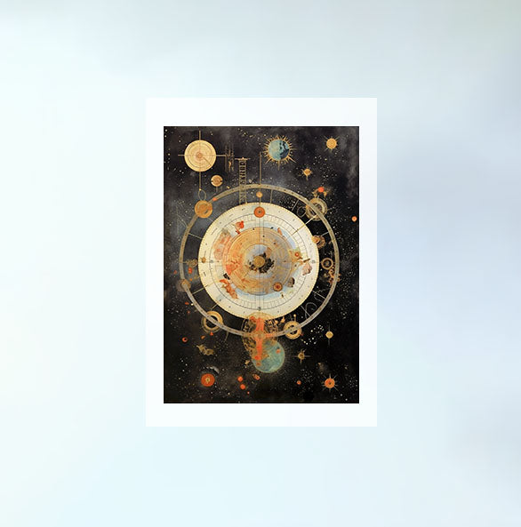 星座のアートポスター原画のみ設置イメージ