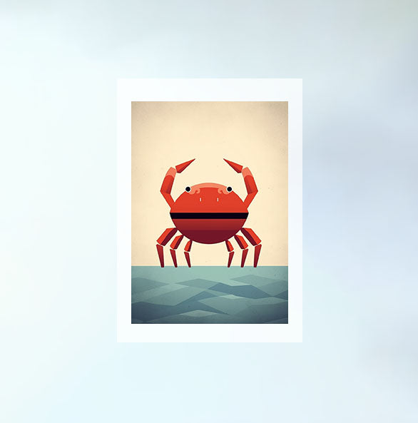 かにのアートポスター原画のみ設置イメージ