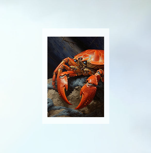 かにのアートポスター原画のみ設置イメージ