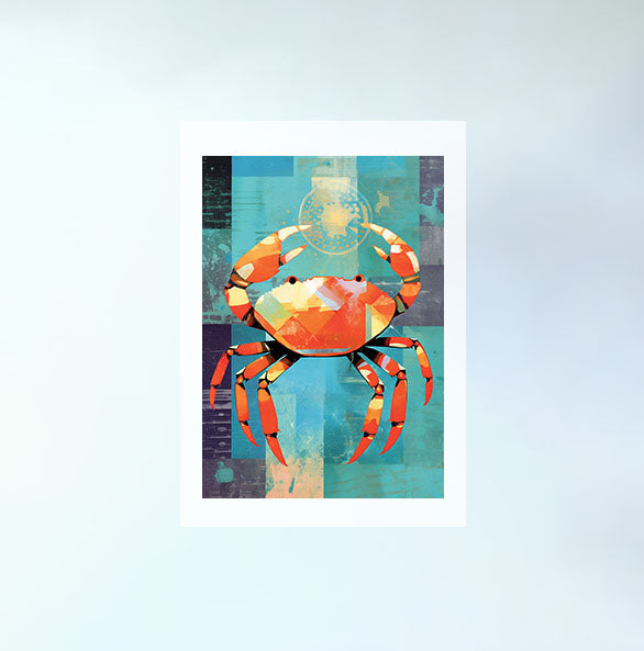 かにのアートポスター原画のみ設置イメージ