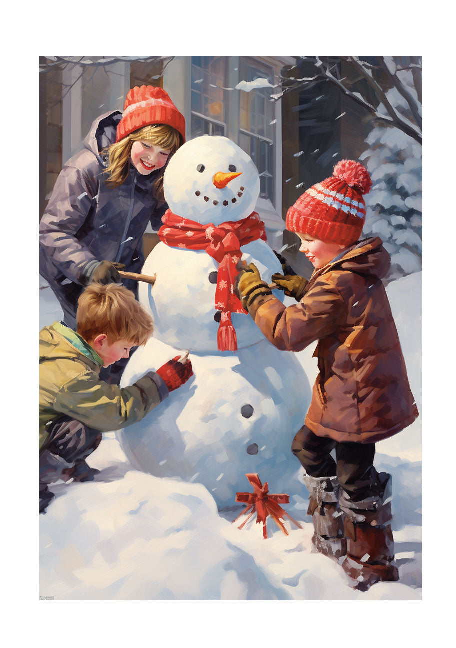 クリスマスのアートポスター原画のみ