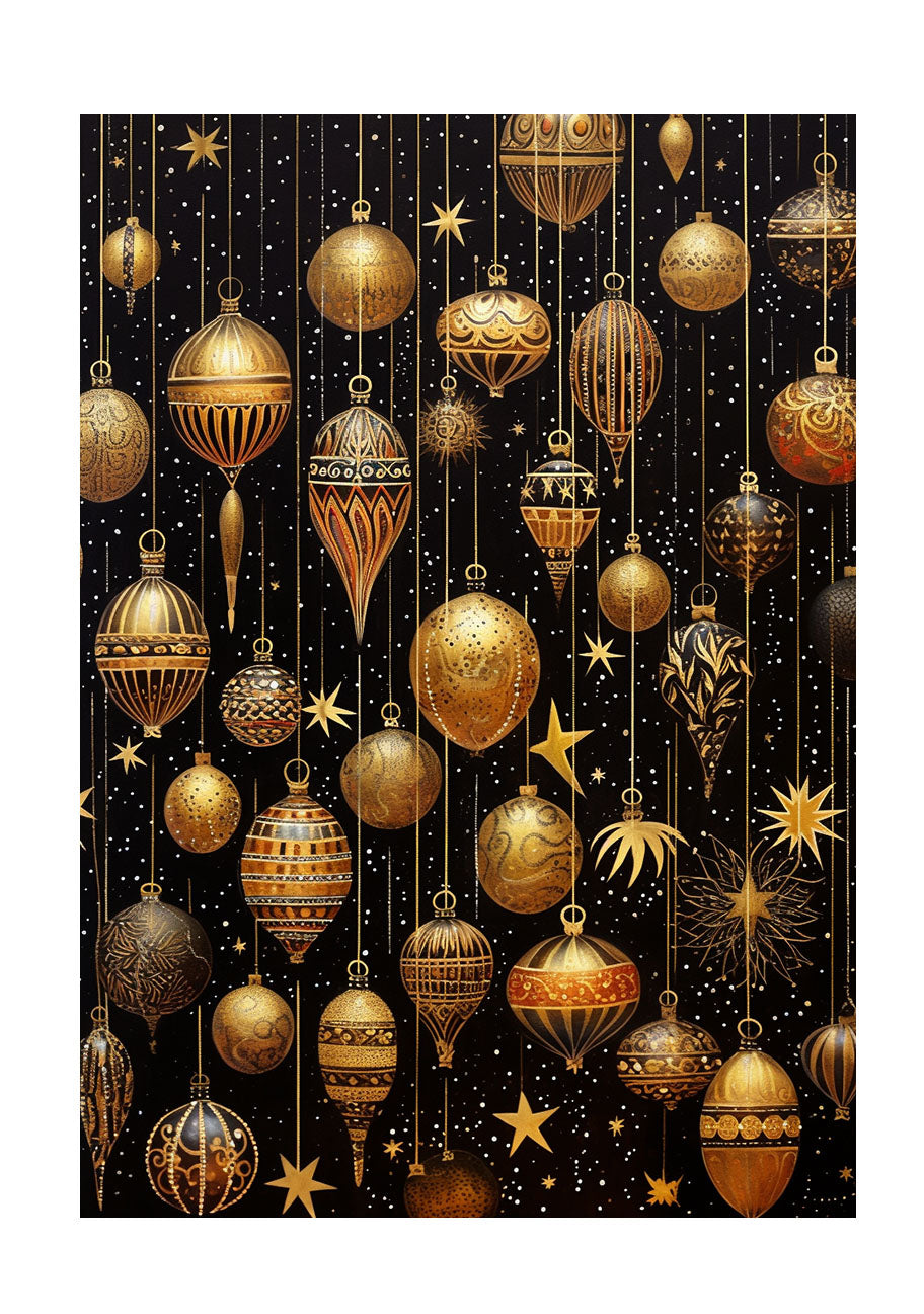 クリスマスのアートポスター原画のみ