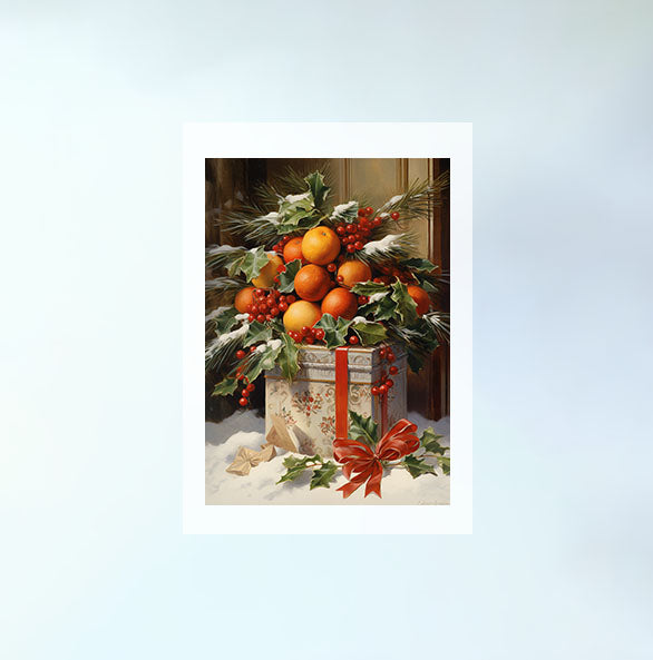 クリスマスのアートポスター原画のみ設置イメージ