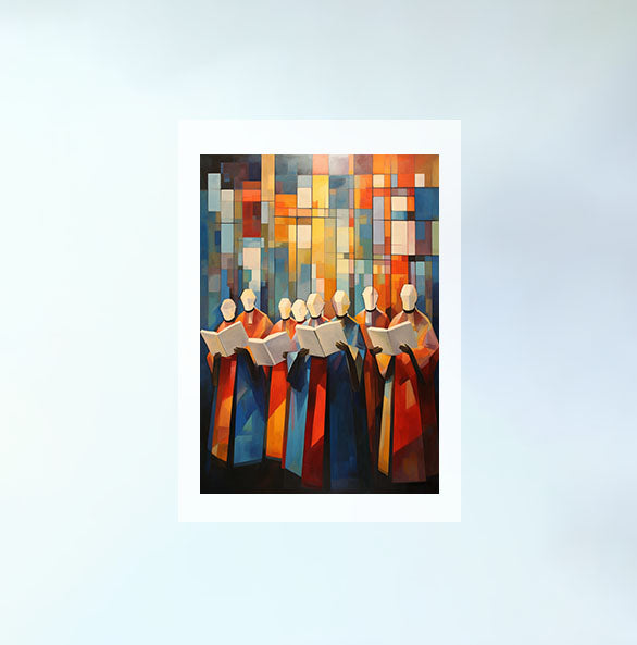 クリスマスのアートポスター原画のみ設置イメージ