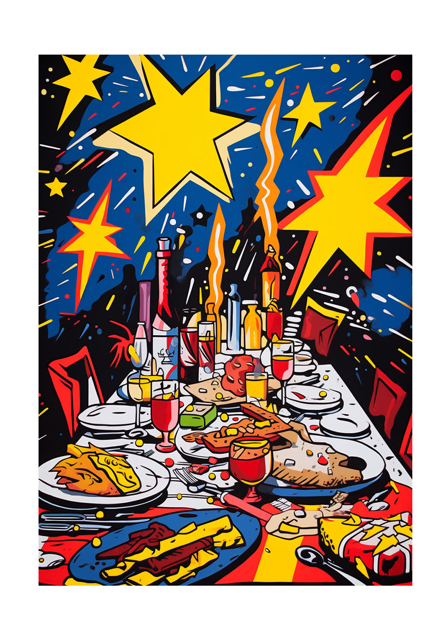 クリスマスのアートポスター原画のみ