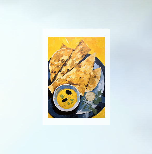 カレーのアートポスター原画のみ設置イメージ