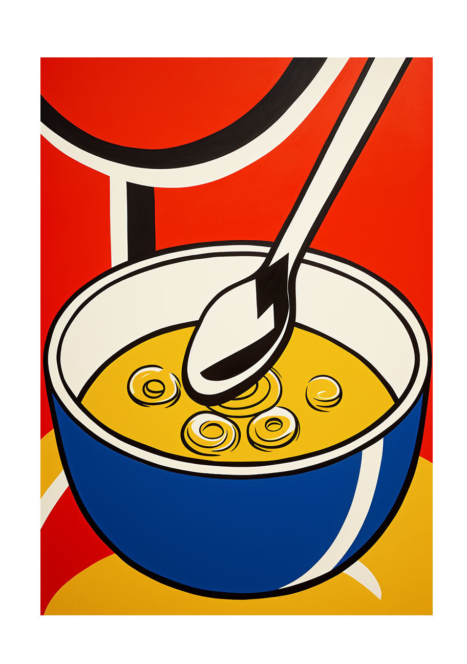 カレーのアートポスター原画のみ