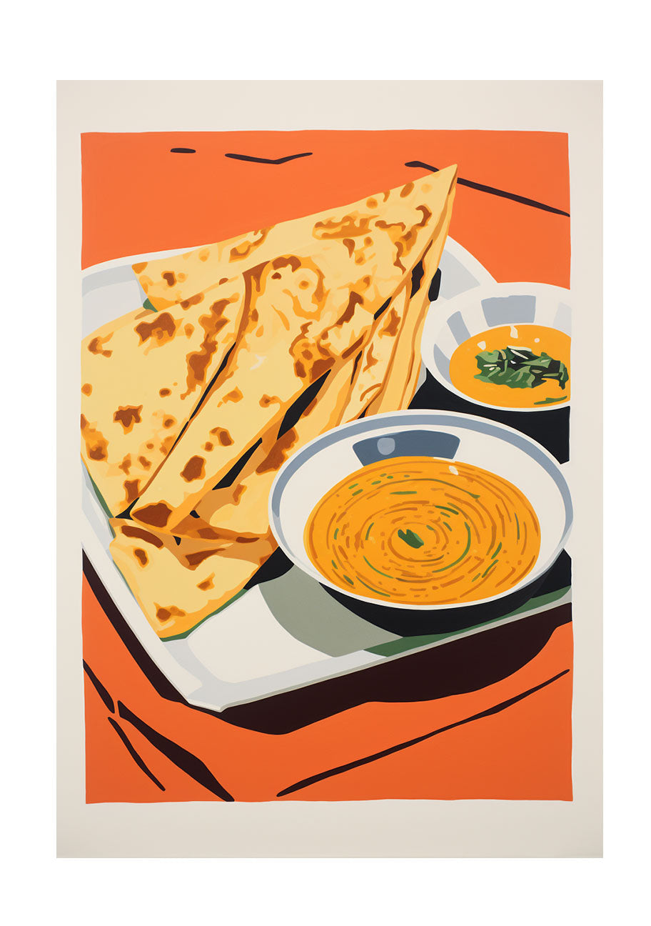 カレーのアートポスター原画のみ