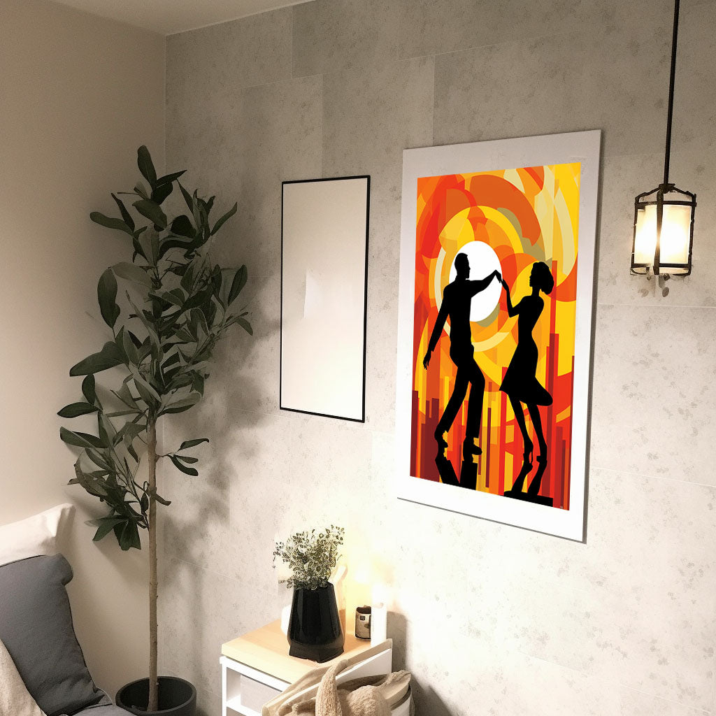 ダンスのアートポスター廊下配置イメージ