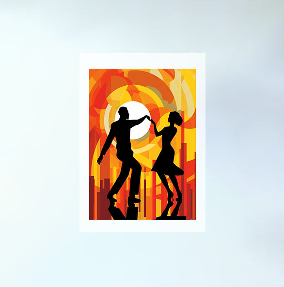 ダンスのアートポスター原画のみ設置イメージ