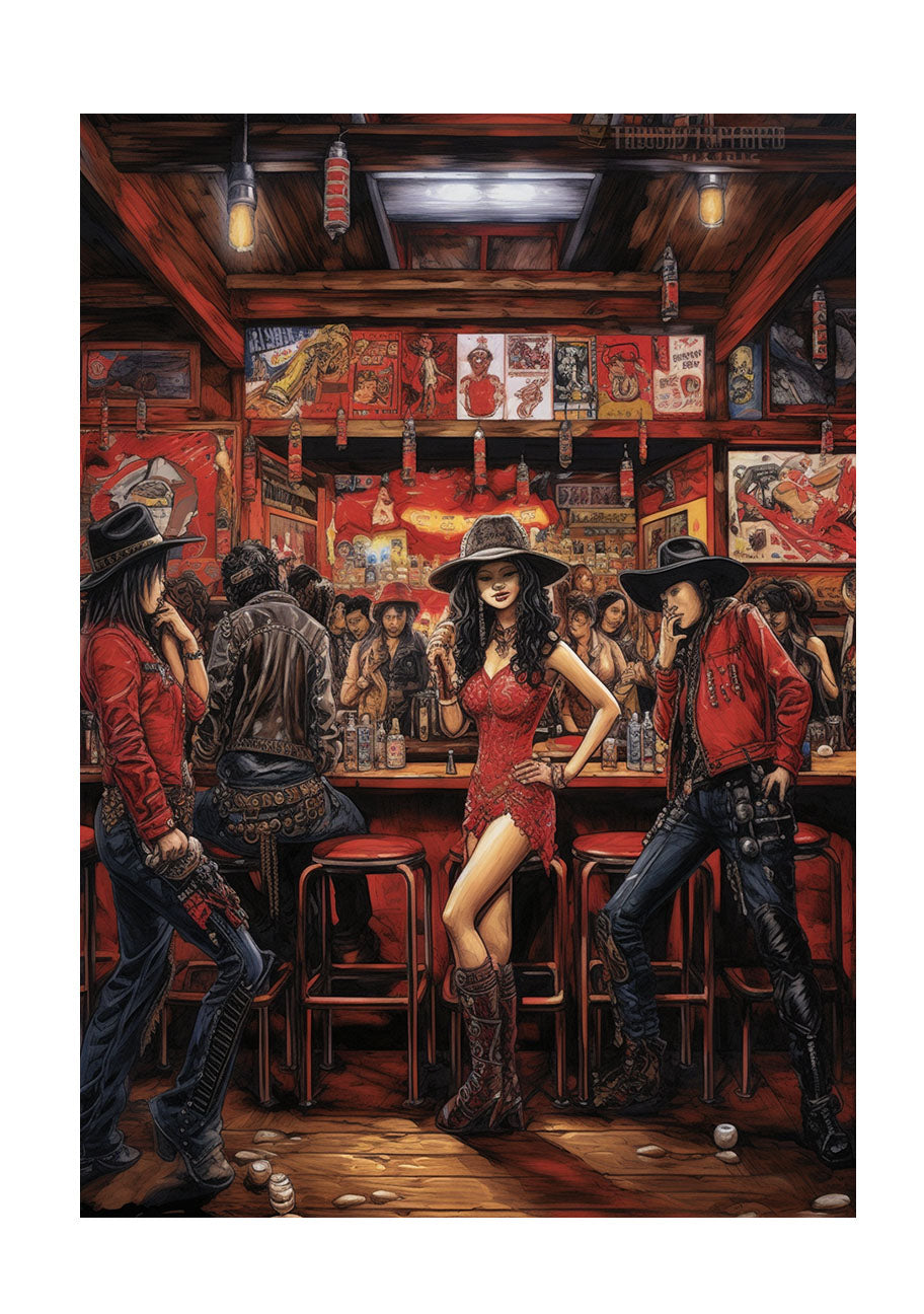 ダンスのアートポスター原画のみ