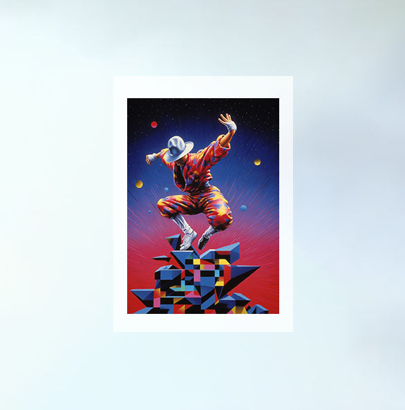 ダンスのアートポスター原画のみ設置イメージ