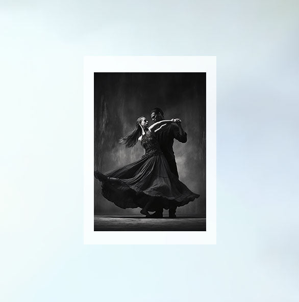 ダンスのアートポスター原画のみ設置イメージ