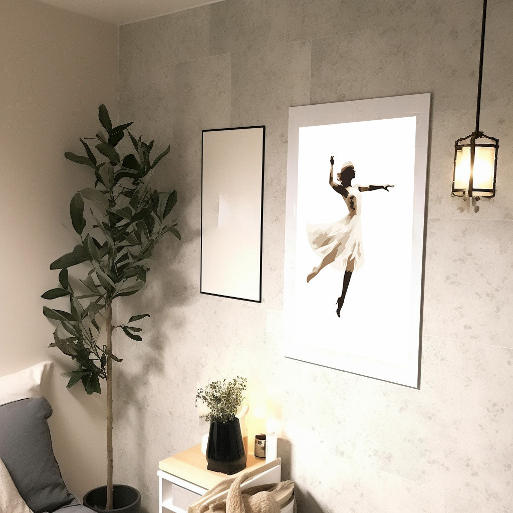 ダンスのアートポスター廊下配置イメージ