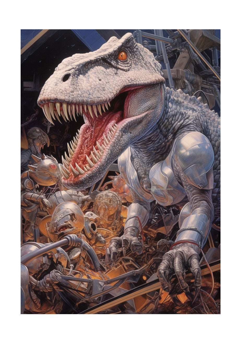 恐竜のアートポスター原画のみ