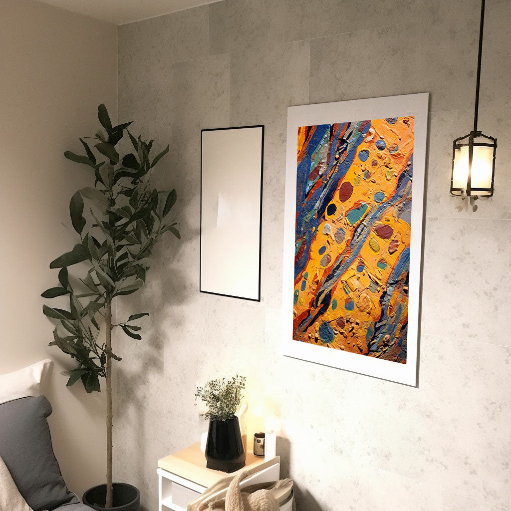 恐竜のアートポスター廊下配置イメージ