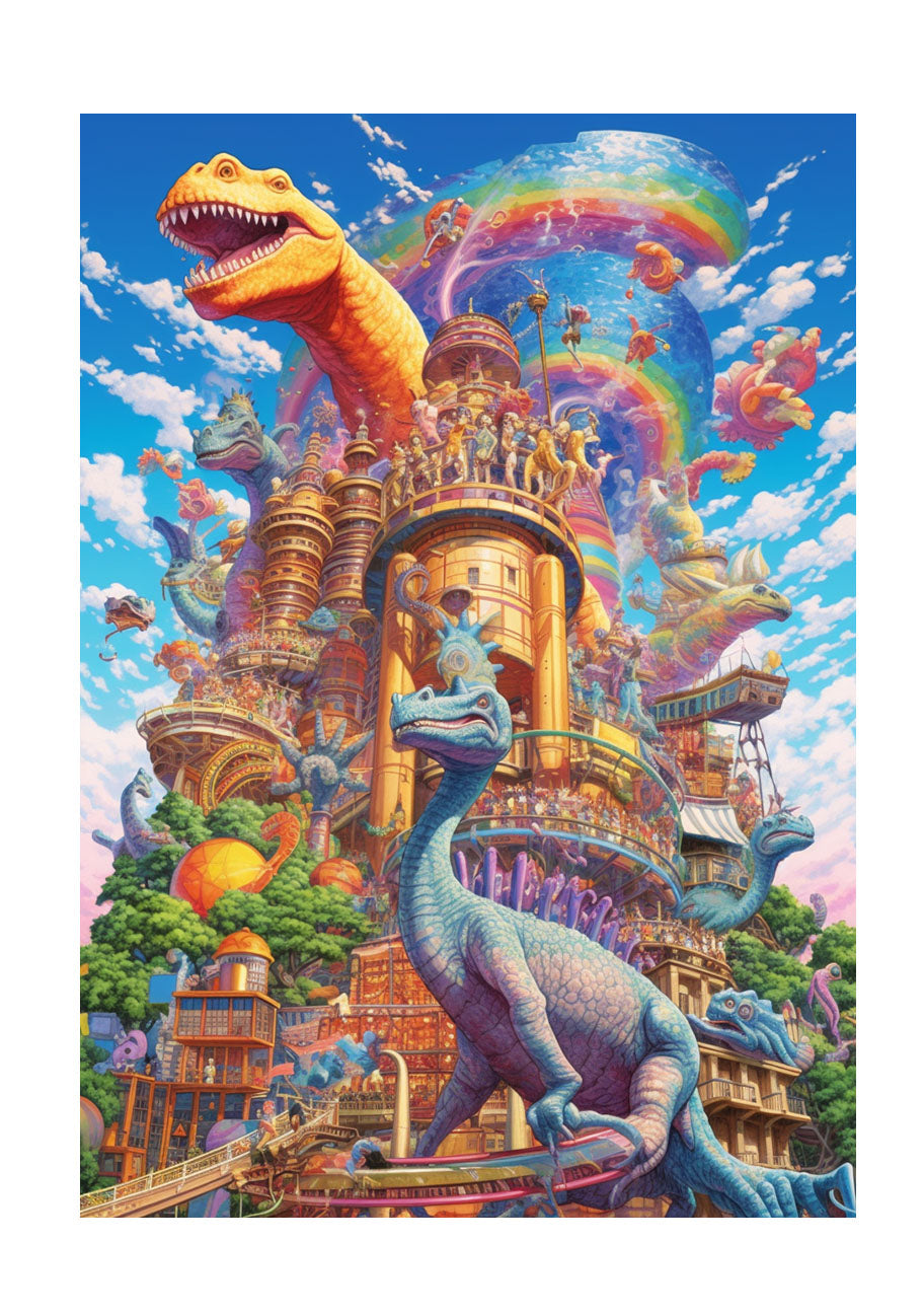恐竜のアートポスター原画のみ