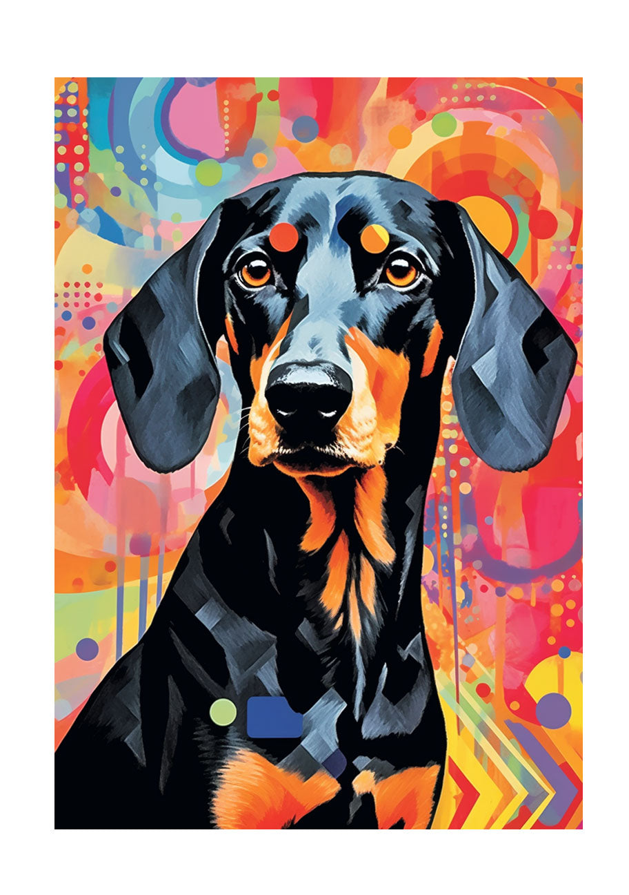 犬のアートポスター原画のみ