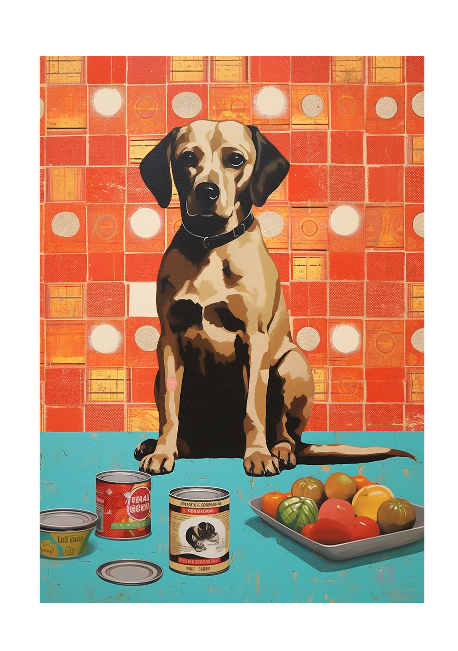犬のアートポスター原画のみ