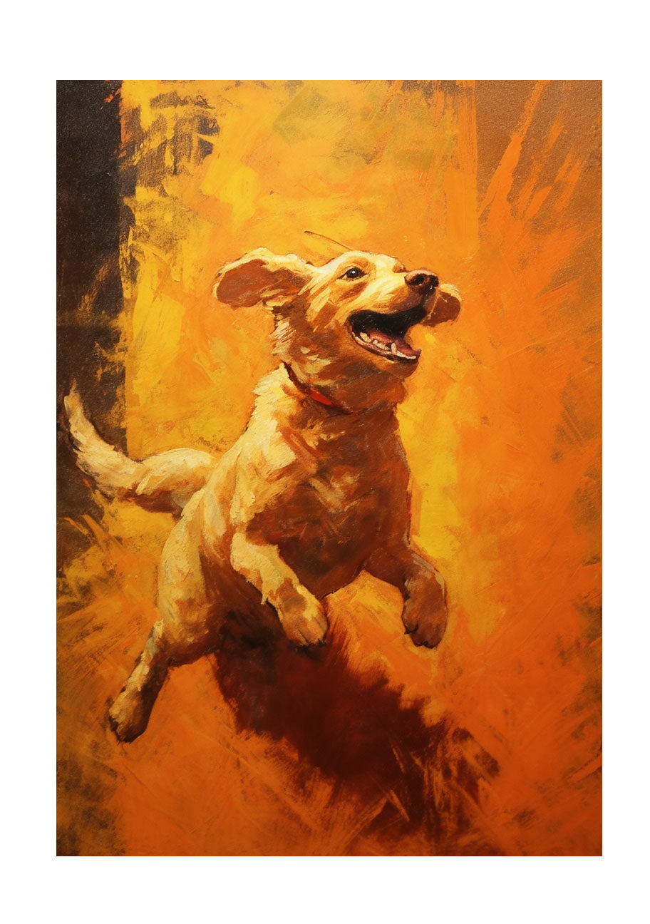犬のアートポスター原画のみ