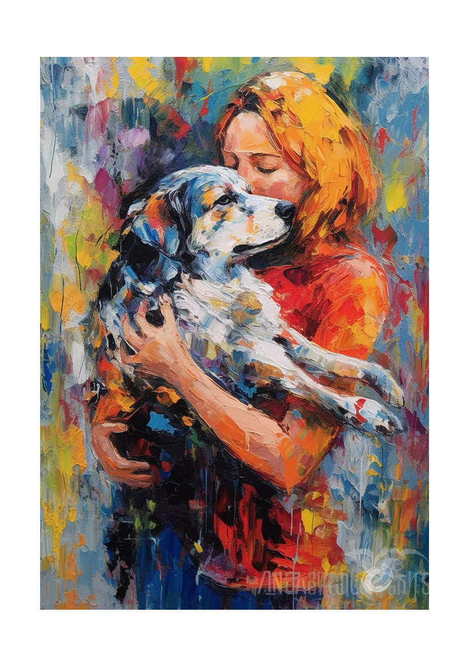 犬のアートポスター原画のみ