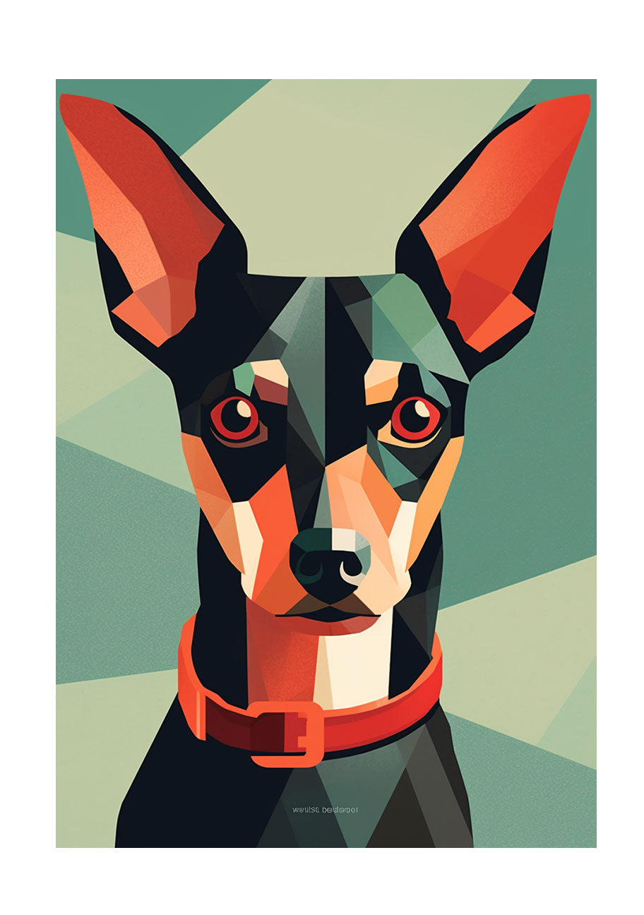 犬のアートポスター原画のみ