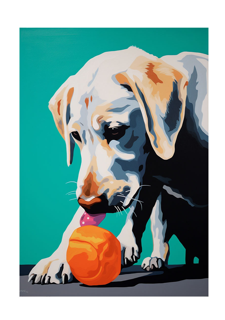 犬のアートポスター原画のみ