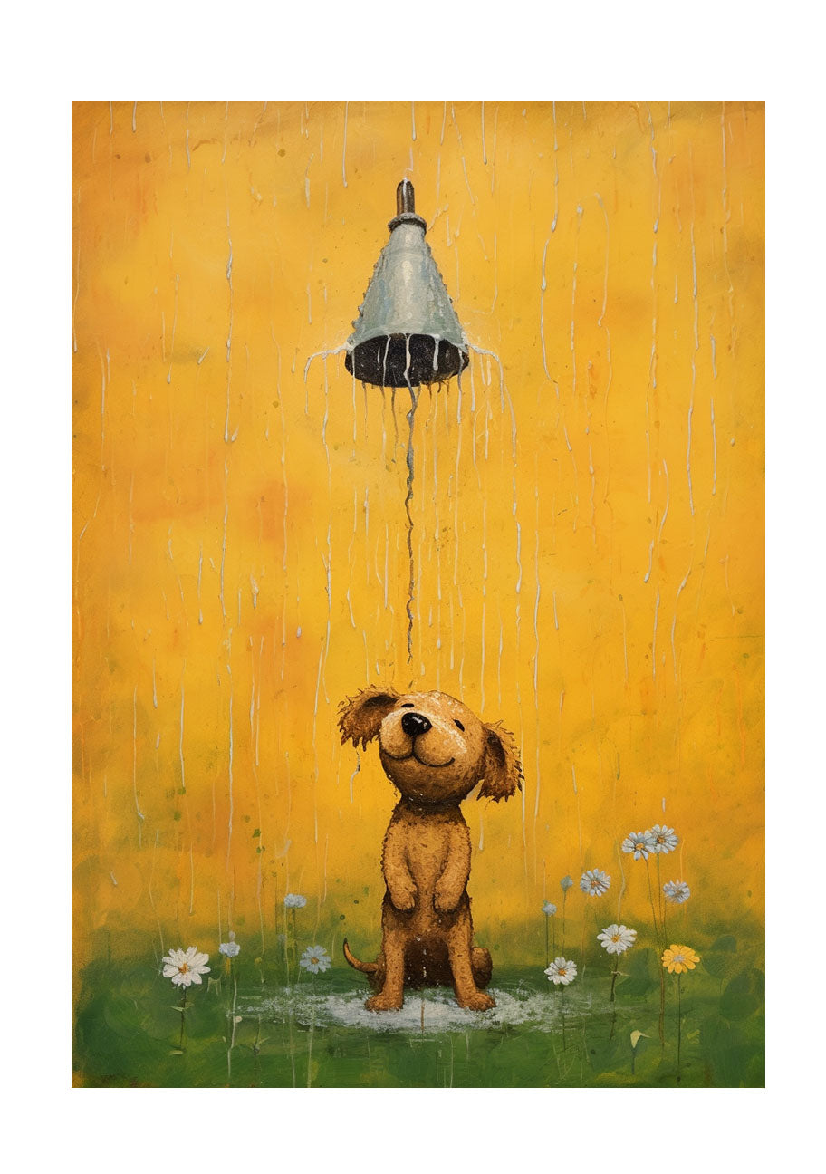 犬のアートポスター原画のみ