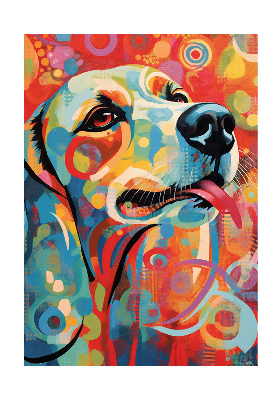 犬のアートポスター原画のみ