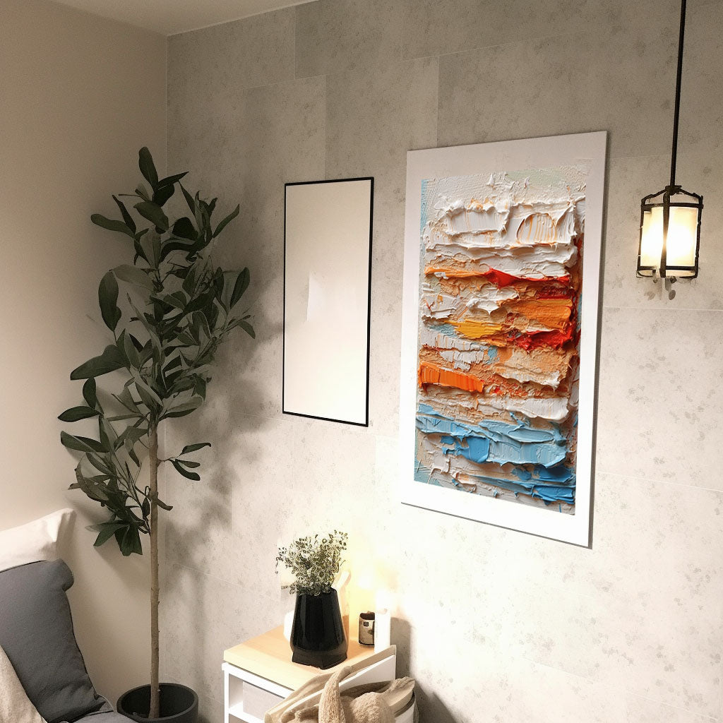 ドーナツのアートポスター廊下配置イメージ