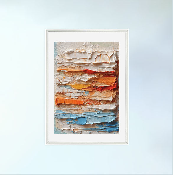 ドーナツのアートポスター銀フレームあり