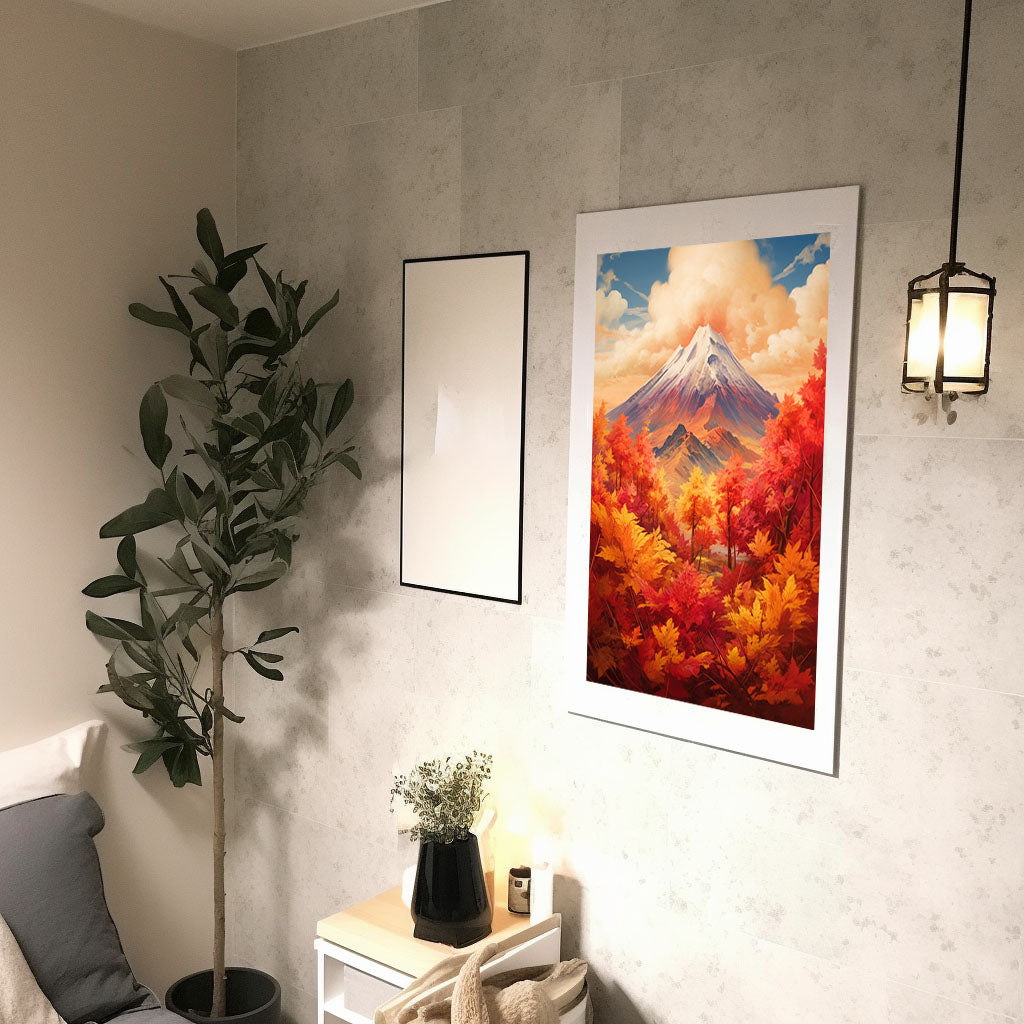 龍のアートポスター廊下配置イメージ