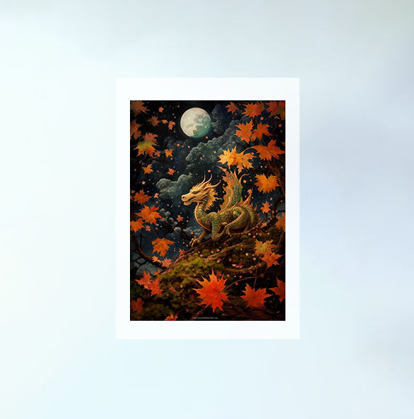 龍のアートポスター原画のみ設置イメージ