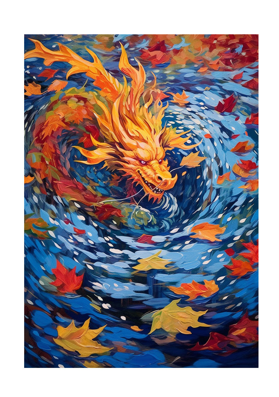 龍のアートポスター原画のみ