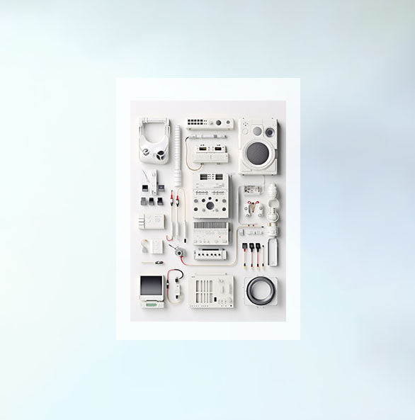 電子機器のアートポスター原画のみ設置イメージ