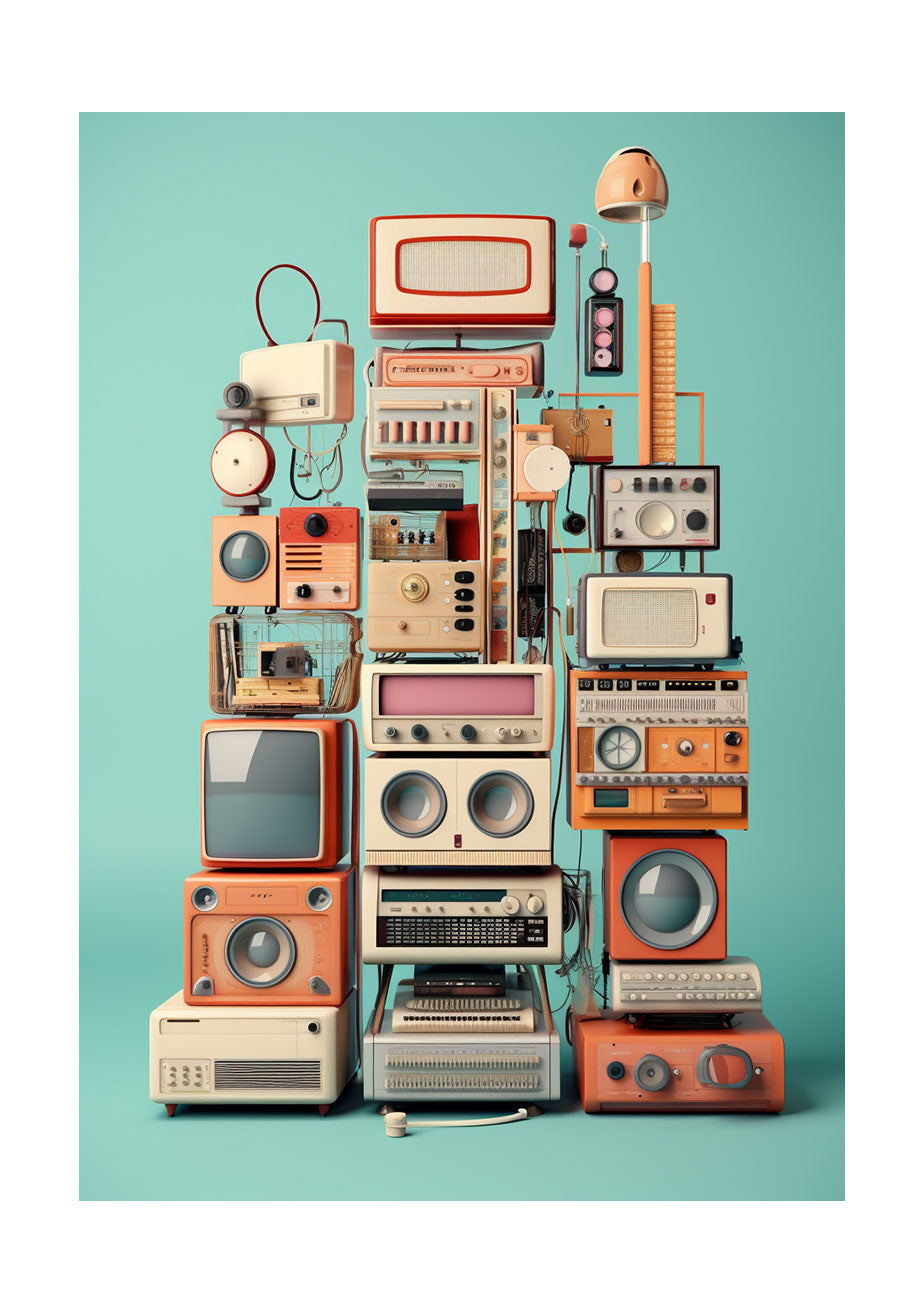 電子機器のアートポスター原画のみ