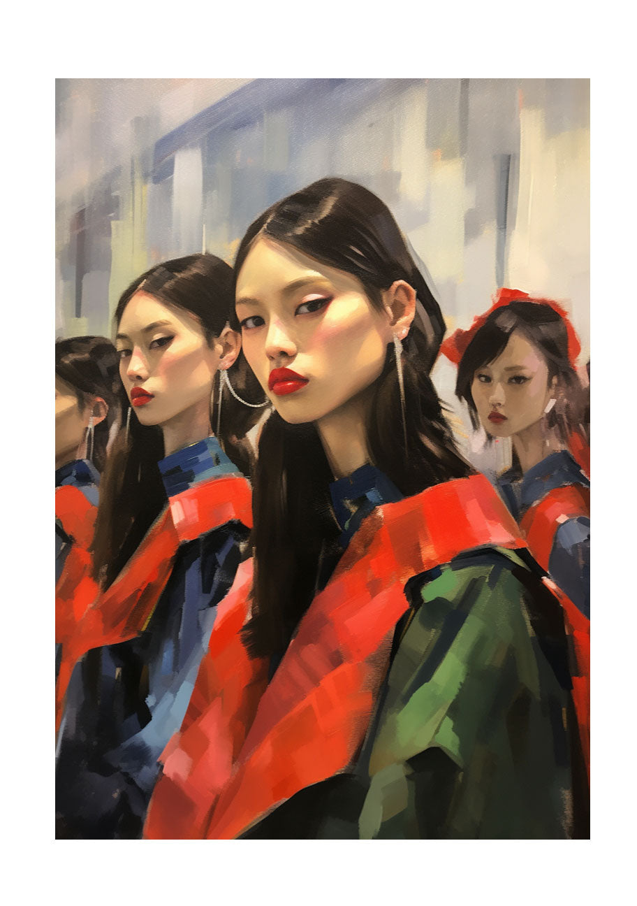 ファッションのアートポスター原画のみ