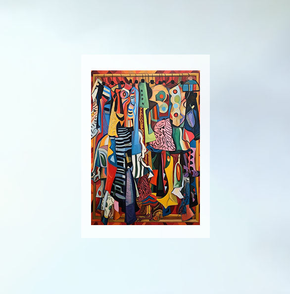 ファッションのアートポスター原画のみ設置イメージ