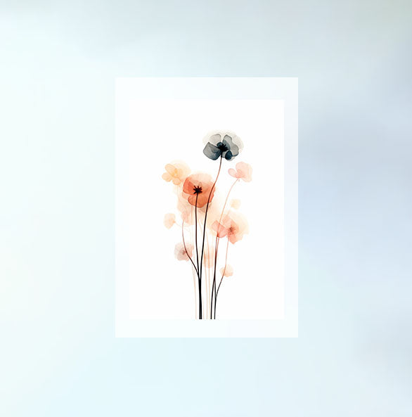 春の花のアートポスター原画のみ設置イメージ