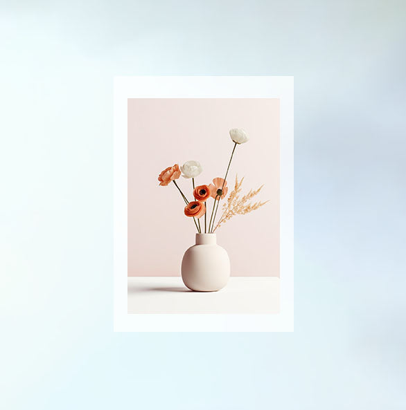 春の花のアートポスター原画のみ設置イメージ